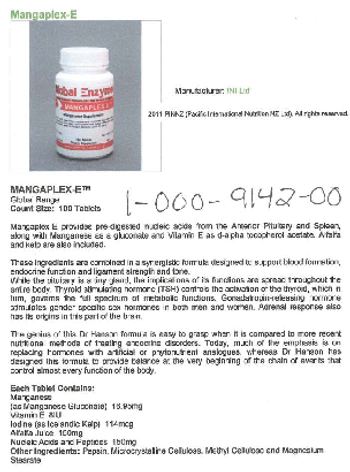 Global Enzyme Mangaplex-E - supplement