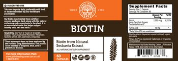 Global Healing Center Biotin - all natural supplement