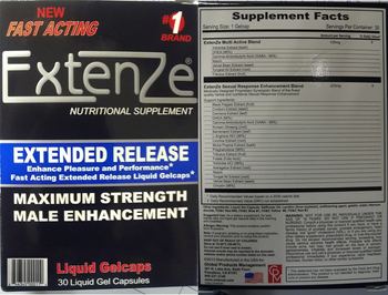 Global Products Management Extenze - nutritional supplement