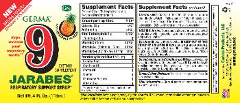 GM Germa 9 Jarabes with Pineapple Flavor - supplement