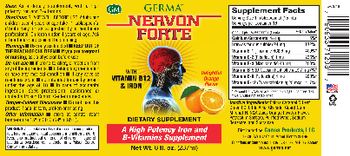 GM Germa Nervon Forte Delightful Orange Flavor - supplement