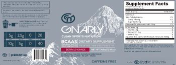 GN Gnarly Gnarly BCAAs Caffeine Free Berry Lemonade - supplement