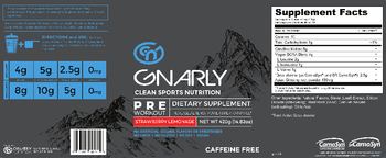 GN Gnarly Gnarly Pre Workout Caffeine Free Strawberry Lemonade - supplement