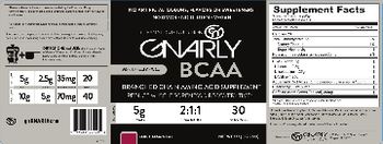 Gnarly GN Gnarly BCAA 5 g with Natural Caffeine Berry Lemonade - branched chain amino acid supplement