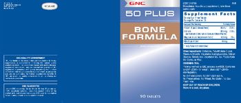 GNC 50 Plus Bone Formula - supplement