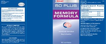 GNC 50 Plus Memory Formula - 