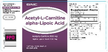 GNC Acetyl-L-Carnitine Alpha-Lipoic Acid - supplement
