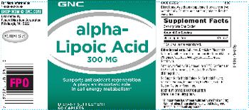 GNC Alpha-Lipoic Acid 300 mg - supplement