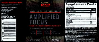 GNC AMP Advanced Muscle Performance Amplified Focus - supplement