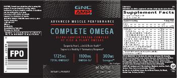 GNC AMP Advanced Muscle Performance Complete Omega - supplement