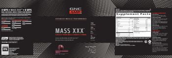 GNC AMP Advanced Muscle Performance Mass XXX Chocolate Raspberry Truffle - supplement