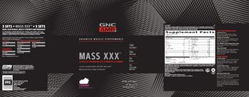 GNC AMP Advanced Muscle Performance Mass XXX Strawberry - supplement