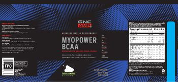 GNC AMP Advanced Muscle Performance Myopower BCAA Cherry Limeade - supplement