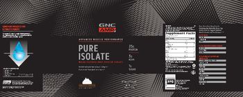 GNC AMP Advanced Muscle Performance Pure Isolate Chocolate Frosting - supplement