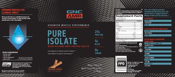 GNC AMP Advanced Muscle Performance Pure Isolate Cinnamon Churro - supplement