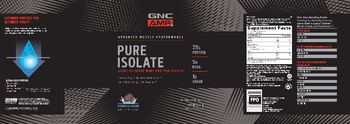 GNC AMP Advanced Muscle Performance Pure Isolate Cookies & Cream - supplement