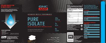 GNC AMP Advanced Muscle Performance Pure Isolate S'mores - supplement