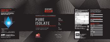GNC AMP Advanced Muscle Performance Pure Isolate Strawberry - supplement