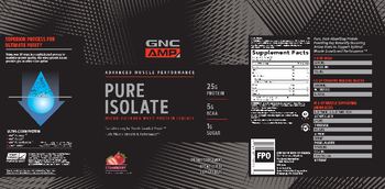 GNC AMP Advanced Muscle Performance Pure Isolate Strawberry - supplement