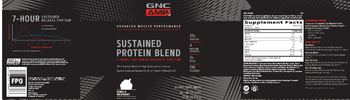 GNC AMP Advanced Muscle Performance Sustained Protein Blend Vanilla Milkshake - supplement