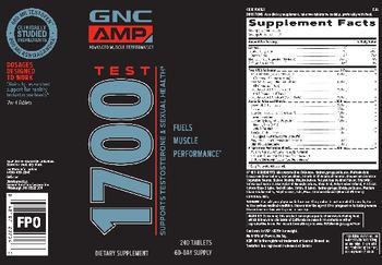 GNC AMP Advanced Muscle Performance Test 1700 - supplement