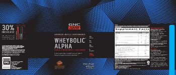 GNC AMP Advanced Muscle Performance Wheybolic Alpha Chocolate Fudge - supplement