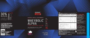 GNC AMP Advanced Muscle Performance Wheybolic Alpha Strawberries and Cream - supplement