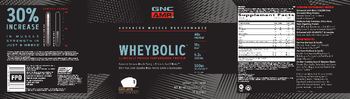 GNC AMP Advanced Muscle Performance Wheybolic Cafe Latte - supplement