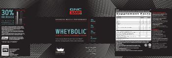 GNC AMP Advanced Muscle Performance Wheybolic Classic Vanilla - supplement