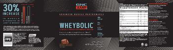 GNC AMP Advanced Muscle Performance Wheybolic Natural Chocolate - supplement