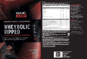 GNC AMP Advanced Muscle Performance Wheybolic Ripped Chocolate Fudge - supplement