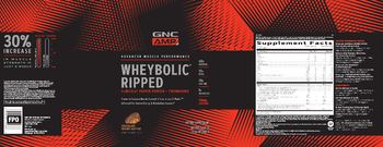 GNC AMP Advanced Muscle Performance Wheybolic Ripped Chocolate Peanut Butter - supplement