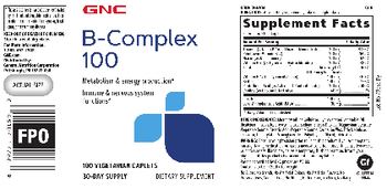 GNC B-Complex 100 - supplement