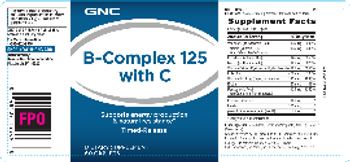 GNC B-Complex 125 With C - supplement