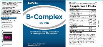 GNC B-Complex 50 mg - supplement