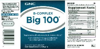 GNC B-Complex Big 100 - supplement