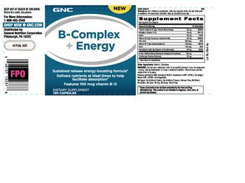 GNC B-Complex + Energy - supplement