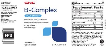 GNC B-Complex - supplement