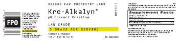 GNC Beyond Raw Chemistry Labs Kre-Alkalyn - supplement
