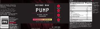 GNC Beyond Raw Pump Strawberry Lemonade - supplement