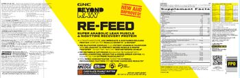GNC Beyond Raw Re-Feed Chocolate Peanut Butter - supplement