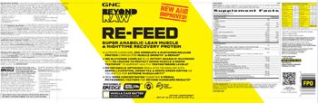 GNC Beyond Raw Re-Feed Vanilla Cake Batter - supplement