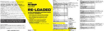 GNC Beyond Raw Re-Loaded N.O. Push - supplement