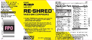 GNC Beyond Raw Re-Shred - supplement