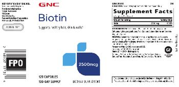 GNC Biotin 2500 mcg - supplement