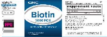 GNC Biotin 5000 mcg - supplement