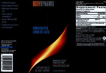GNC BodyDynamix Conjugated Linoleic Acid - supplement