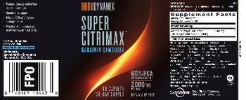 GNC BodyDynamix Super Citrimax - supplement