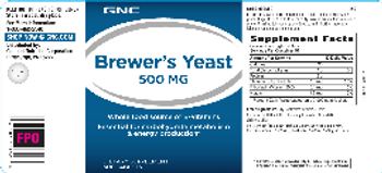 GNC Brewer's Yeast 500 mg - supplement