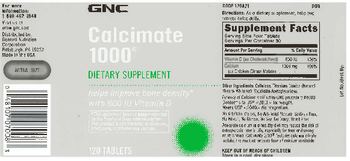 GNC Calcimate 1000 - supplement